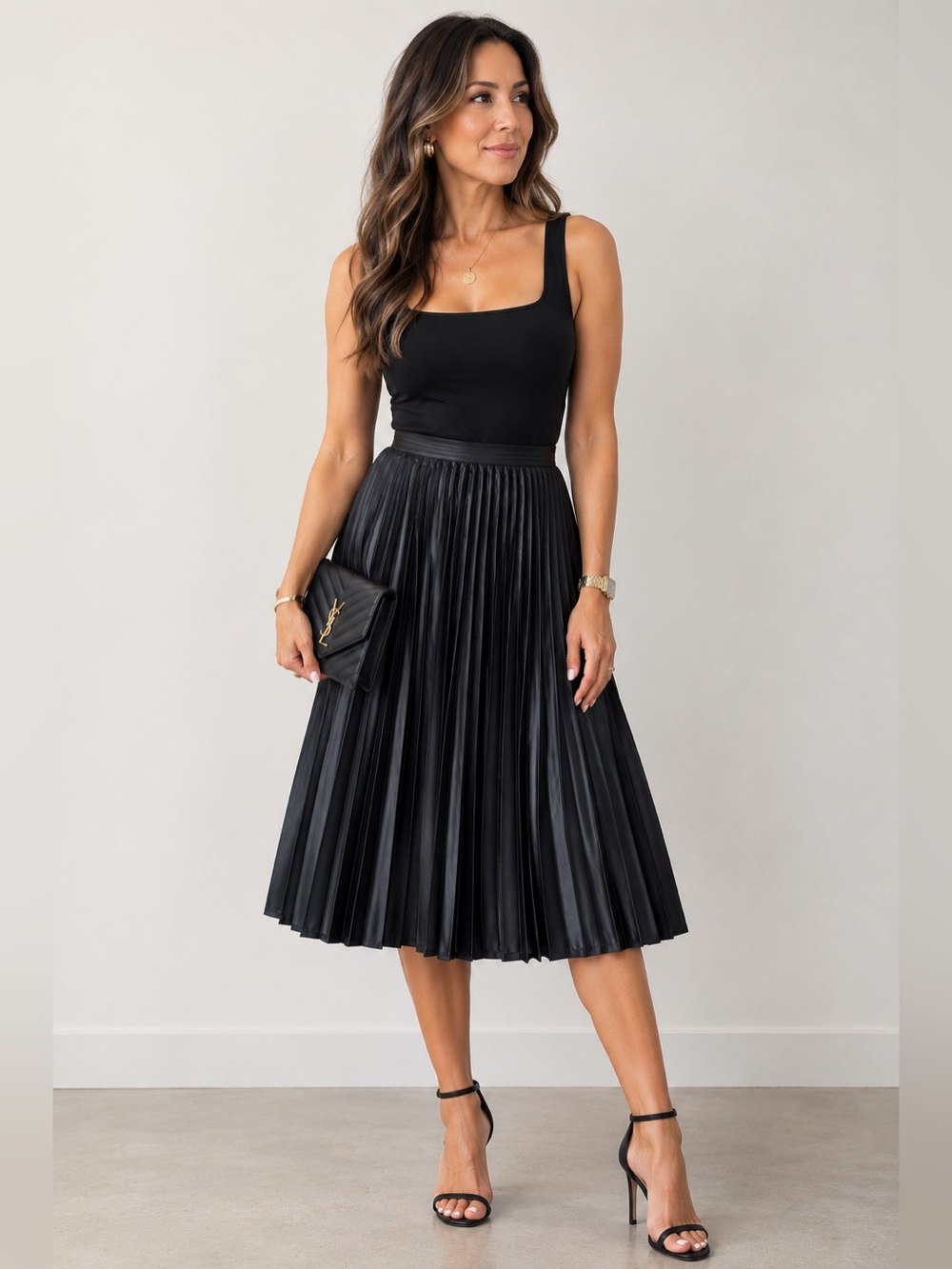 PINK TARTAN Pleated Skirt | Size Medium